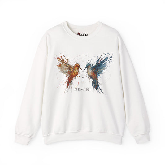 Gemini Hummingbird Heavy Blend™ Crewneck Sweatshirt | Zodiac Line