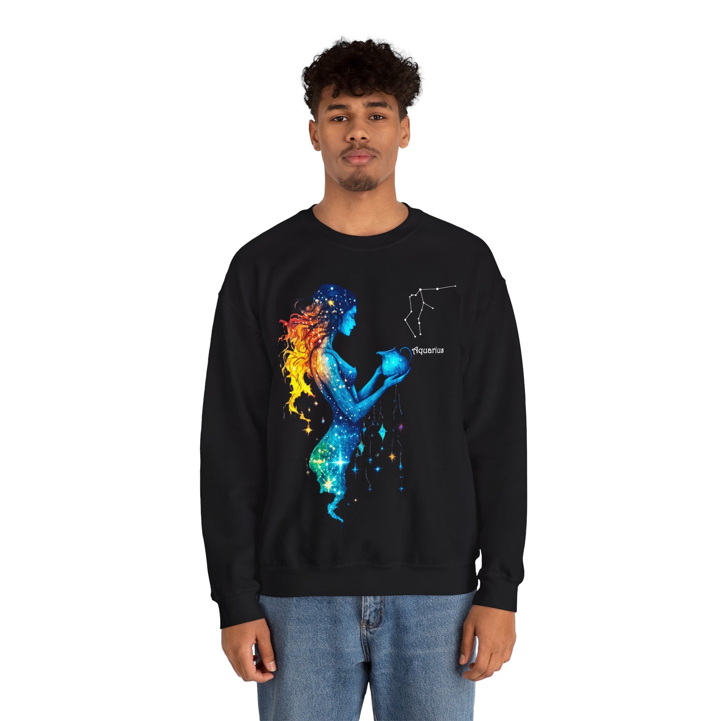 Aquarius Heavy Blend™ Crewneck Sweatshirt | Zodiac Line