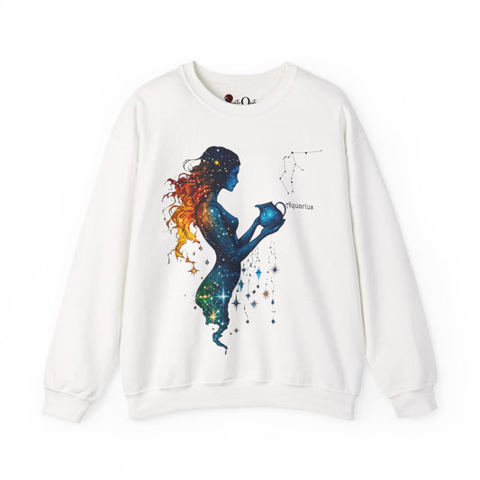 Aquarius Heavy Blend™ Crewneck Sweatshirt | Zodiac Line