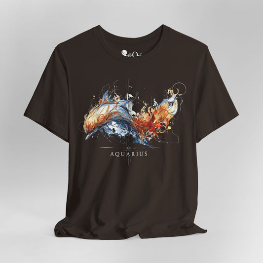 Aquarius Dolphin Dark | Zodiac Line