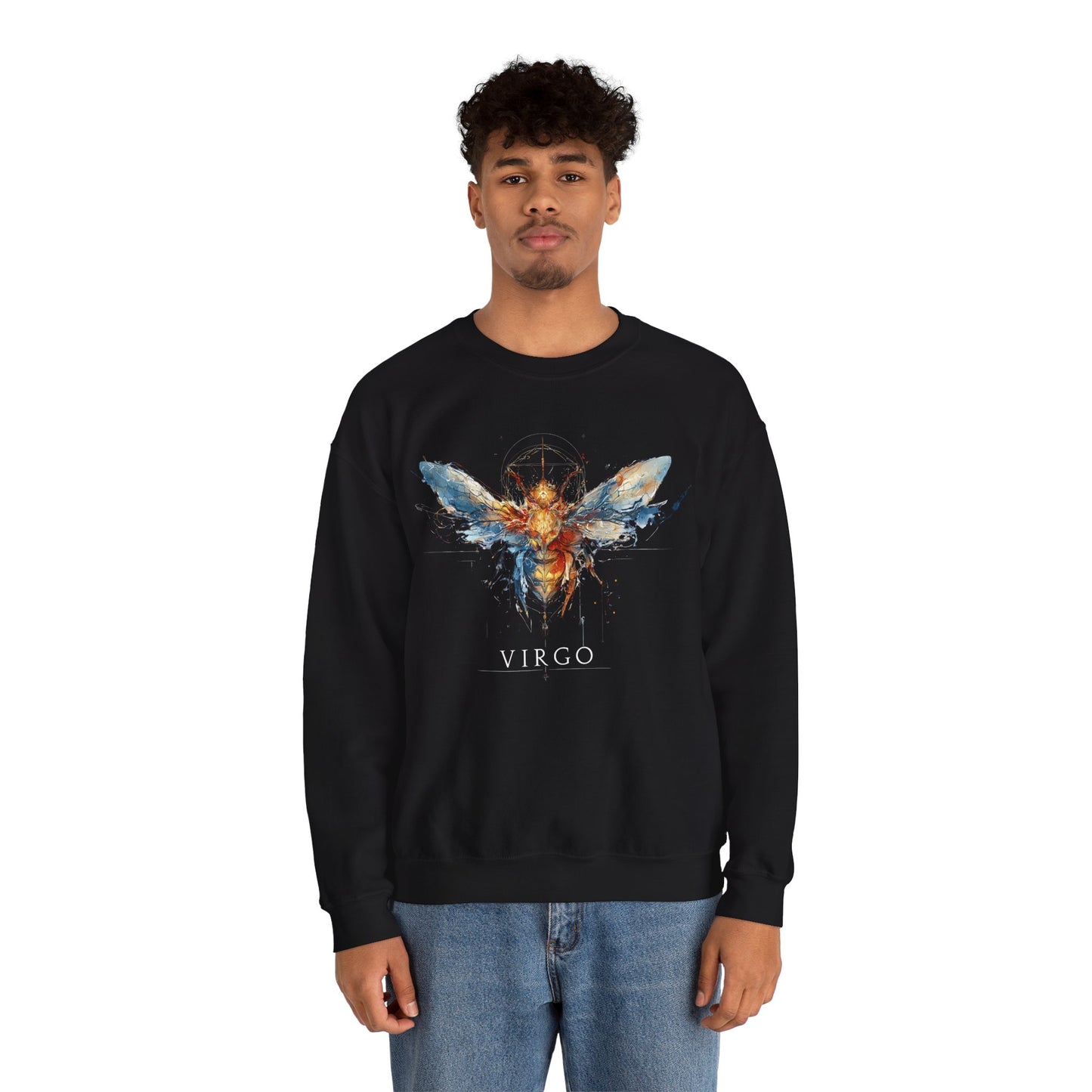 Virgo Honeybee Heavy Blend™ Crewneck Sweatshirt | Zodiac Line