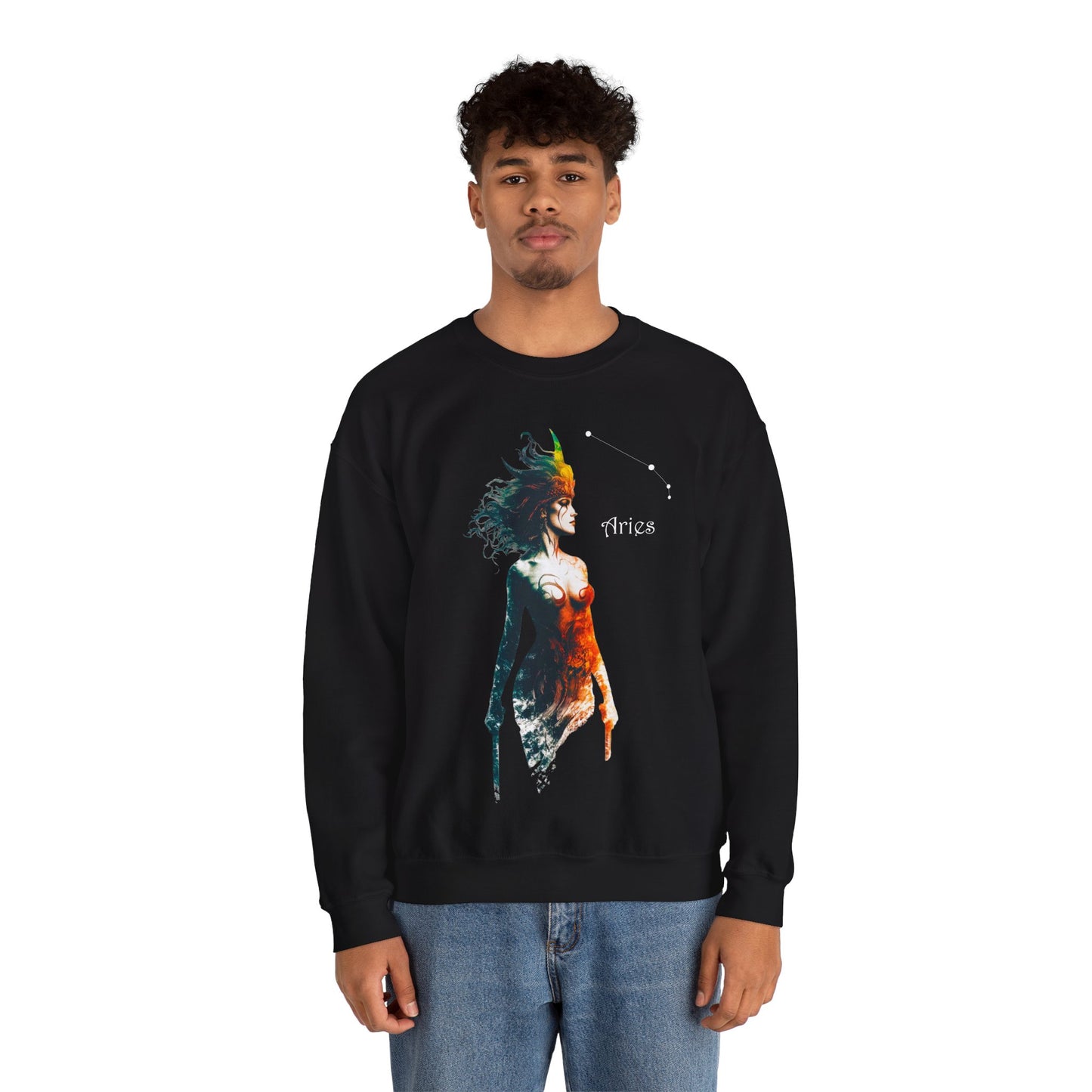 Aries Heavy Blend™ Crewneck Sweatshirt | Zodiac Line
