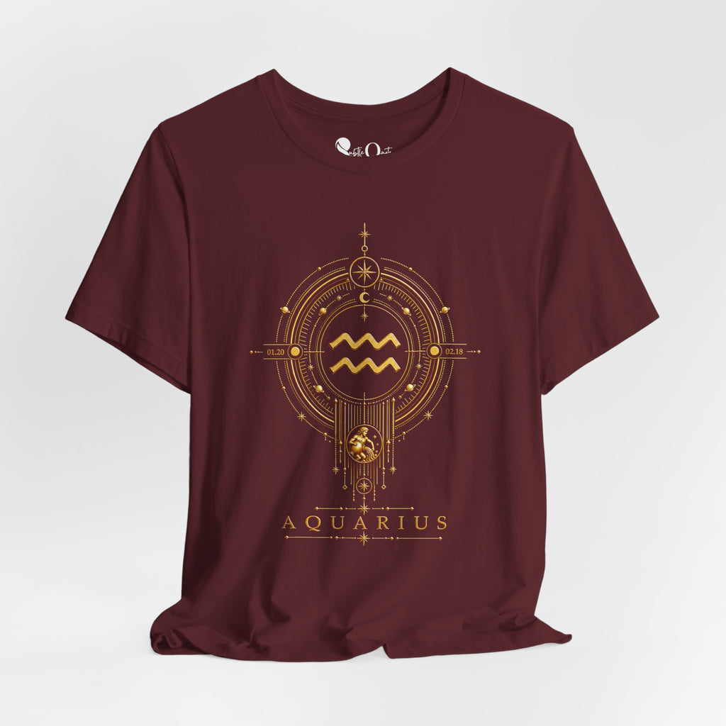 Aquarius Medallion Zodiac T-shirt