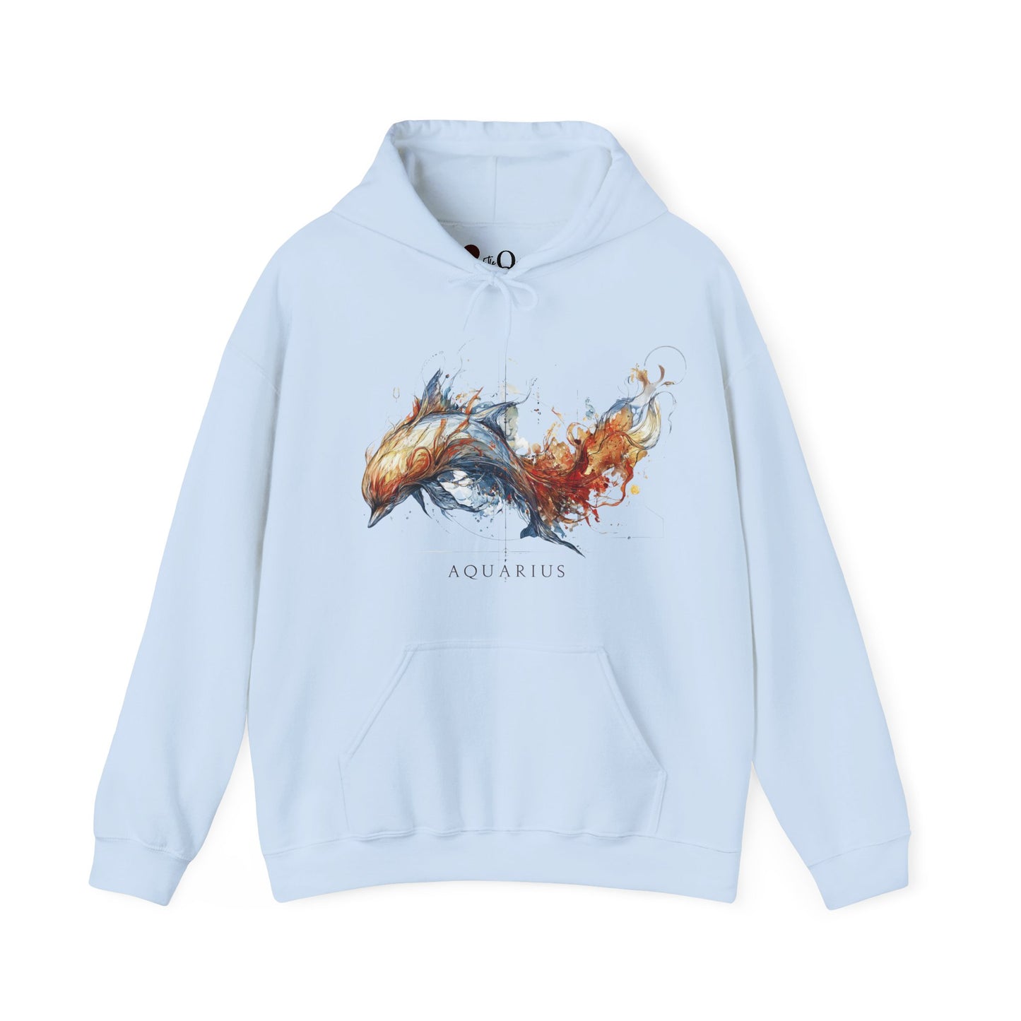 Aquarius Dolphin Heavy Blend™ Hoodie  | Zodiac Line