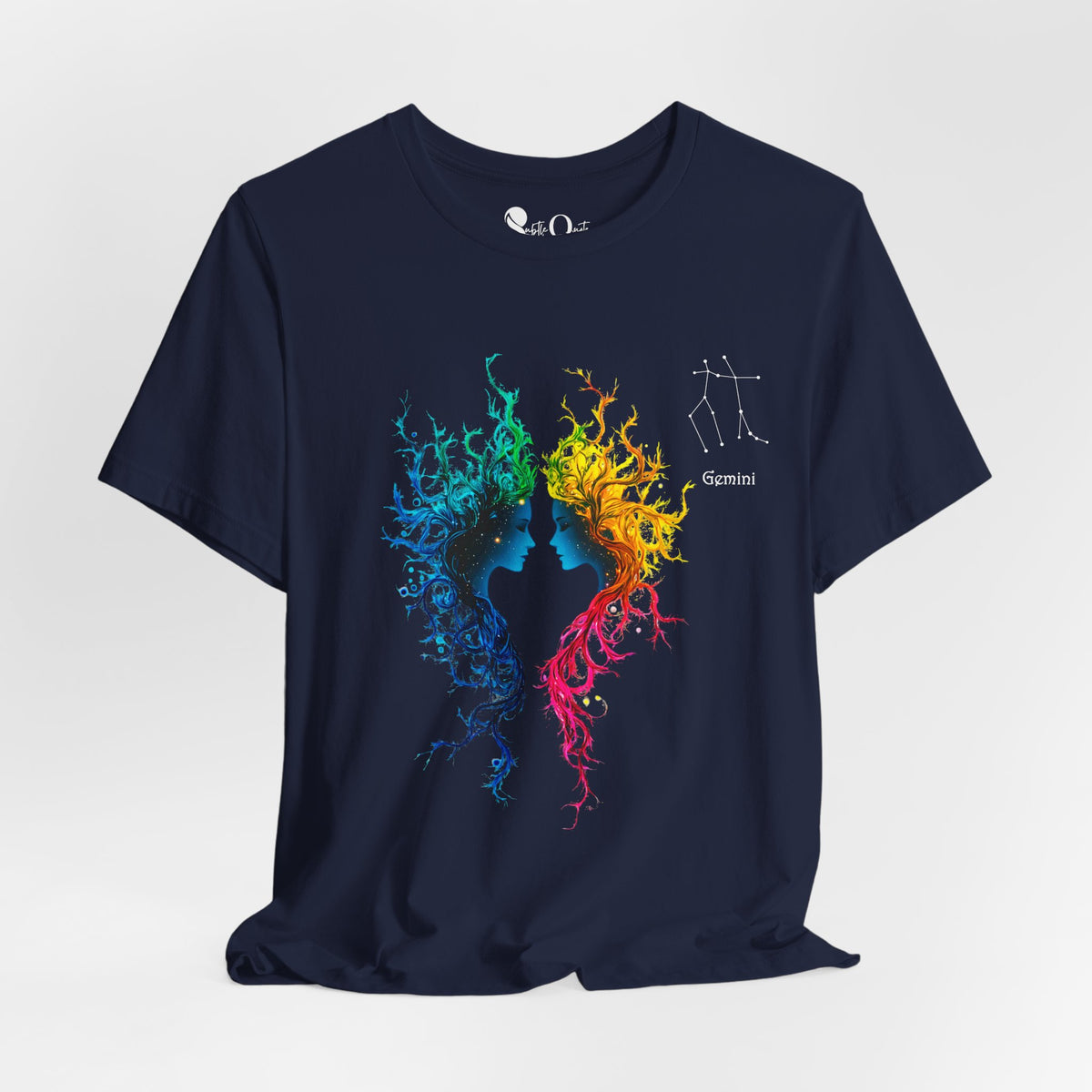 Gemini Zodiac T-Shirt Navy T-Shirt