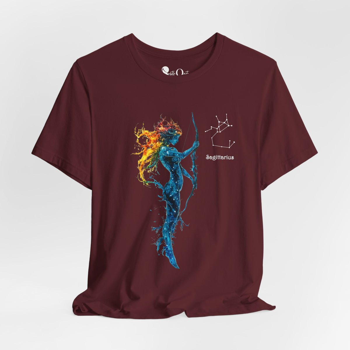 Sagittarius I Zodiac T-Shirt Maroon T-Shirt
