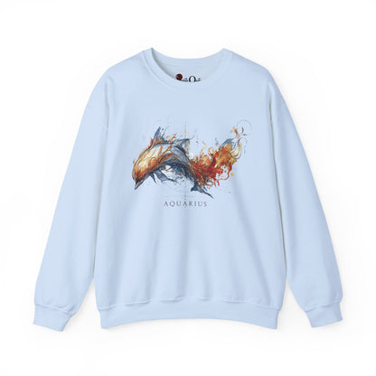 Aquarius Dolphin Zodiac Sweatshirt