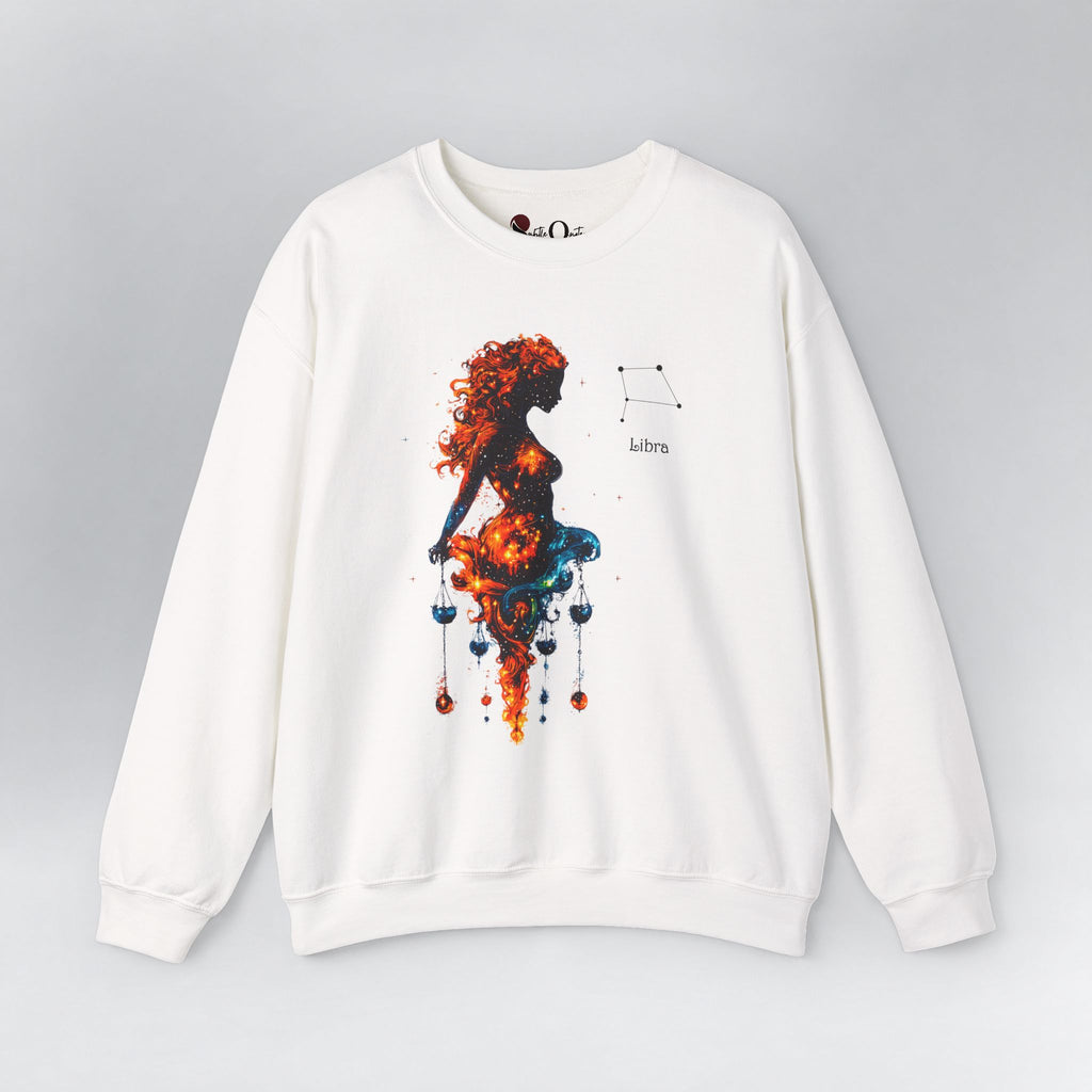 Libra Zodiac Sweatshirt White Sweatshirt