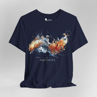 Aquarius Dolphin Zodiac T-Shirt