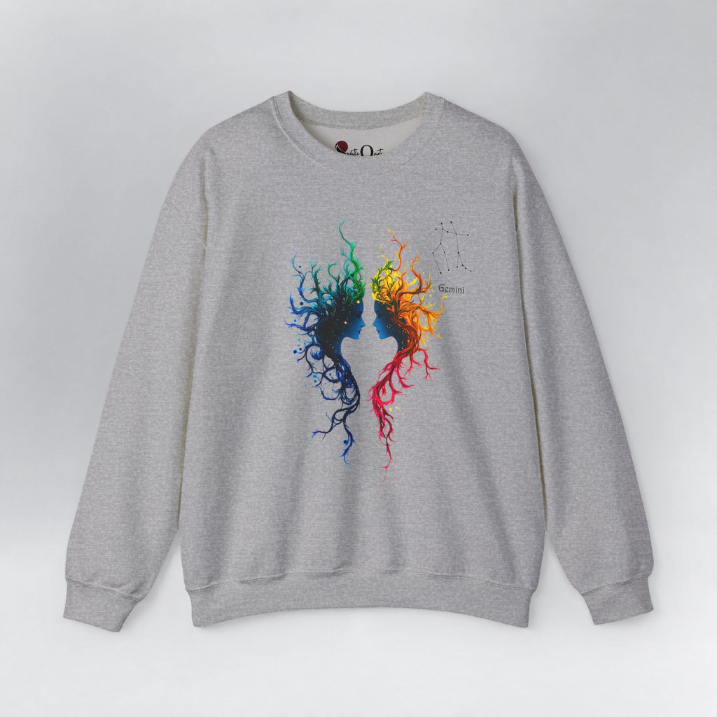Gemini Zodiac Sweatshirt Sport Grey Sweatshirt