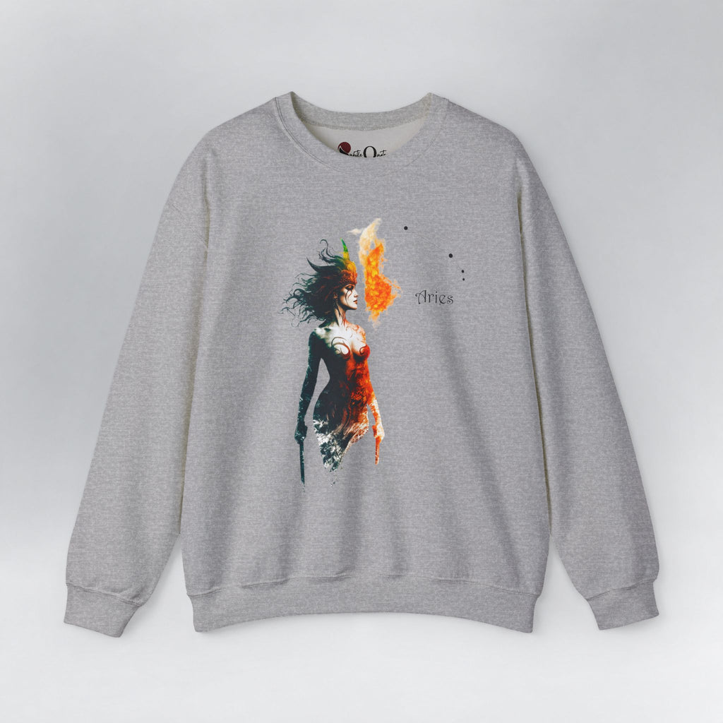 Aries Zodiac Sweatshirt Sport Grey Sweatshirt