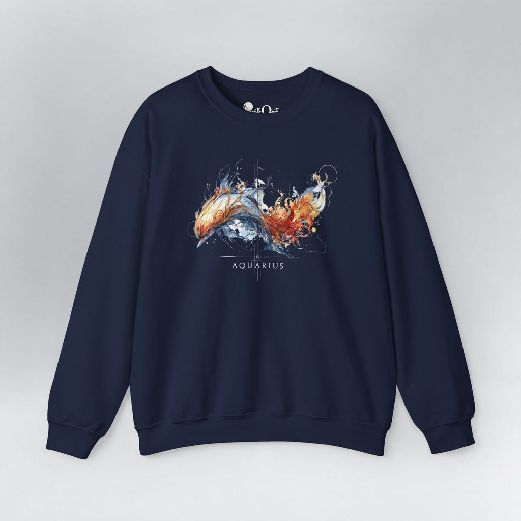 Aquarius Dolphin Sweatshirt Navy Sweatshirt