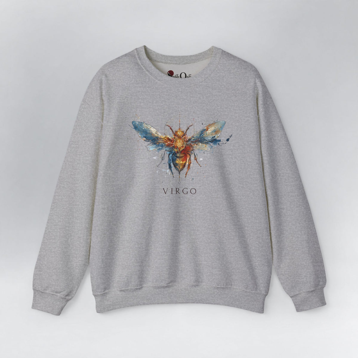 Virgo Honeybee Zodiac Sweatshirt Sport Grey Sweatshirt