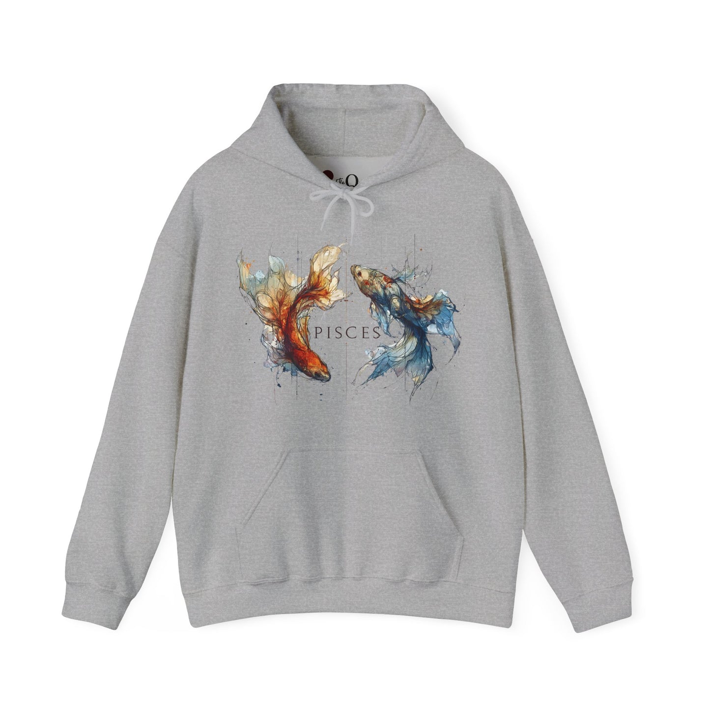 Pisces Koi Fish Heavy Blend™ Hoodie  | Zodiac Line