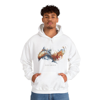 Aquarius Dolphin Heavy Blend™ Hoodie  | Zodiac Line