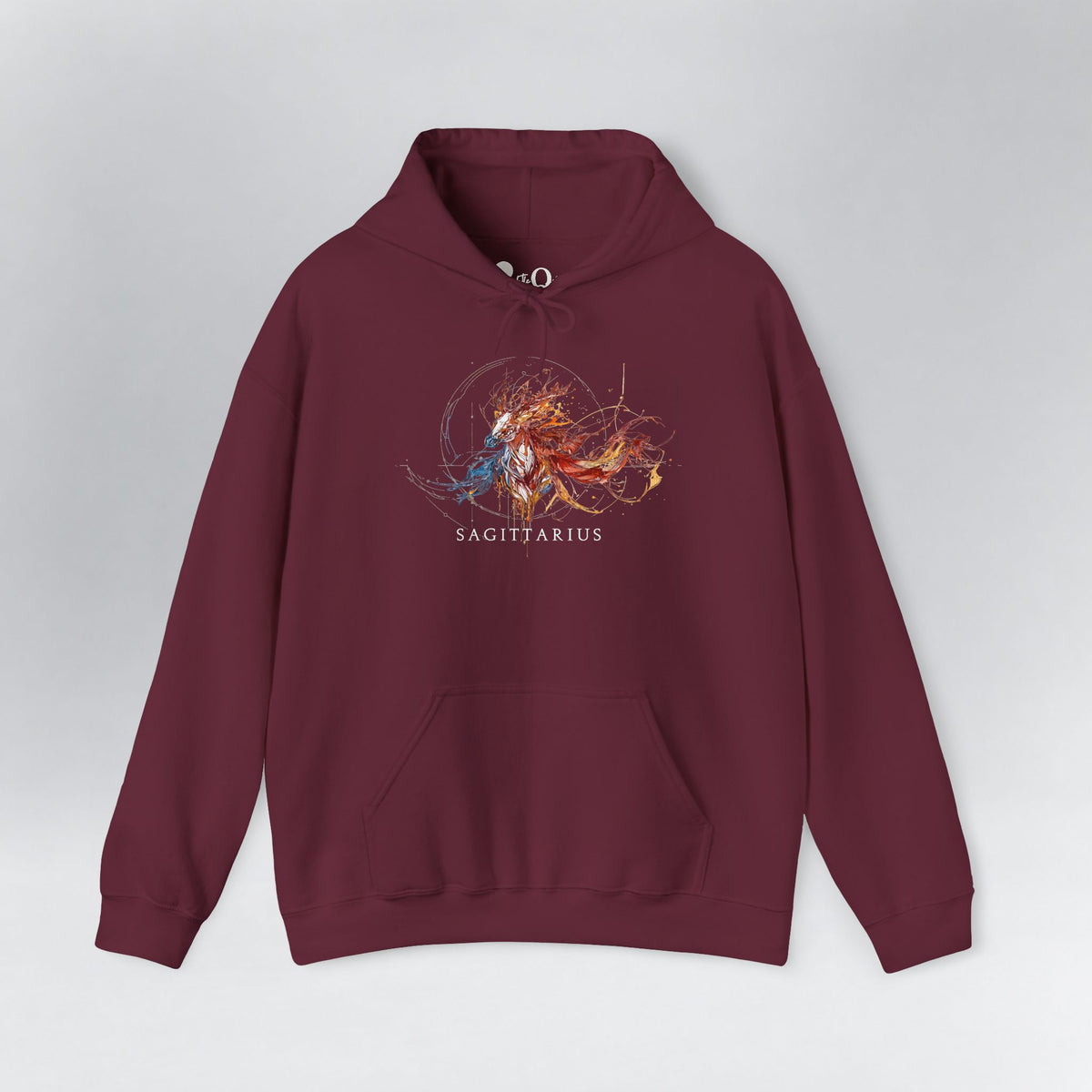 Sagittarius Horse Zodiac Hoodie Maroon Hoodie
