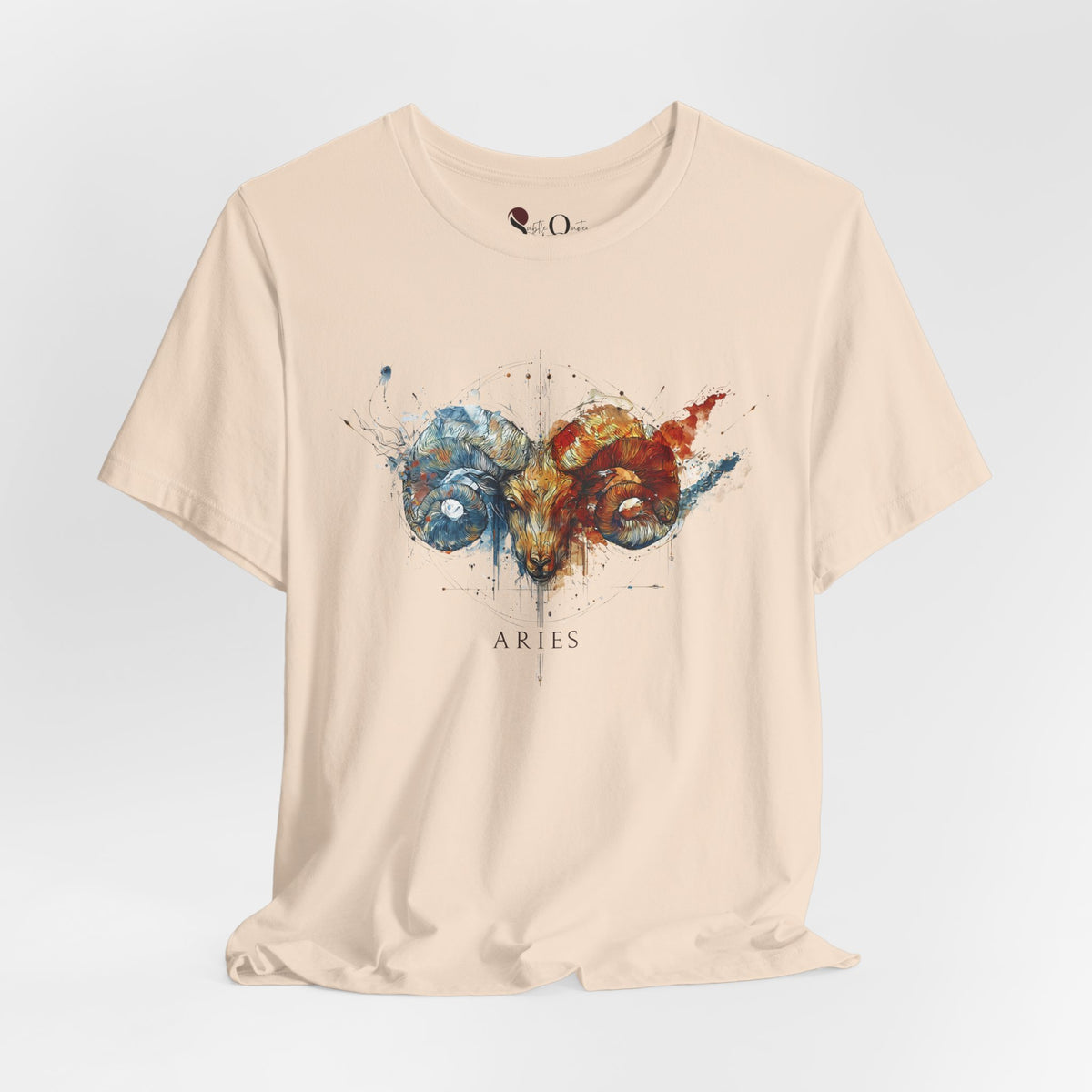 Aries Ram Zodiac T-shirt Soft Cream T-Shirt