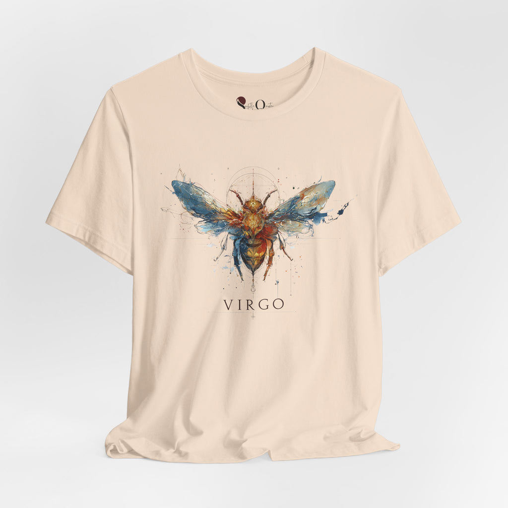 Virgo Honeybee Zodiac T-Shirt Soft Cream T-Shirt