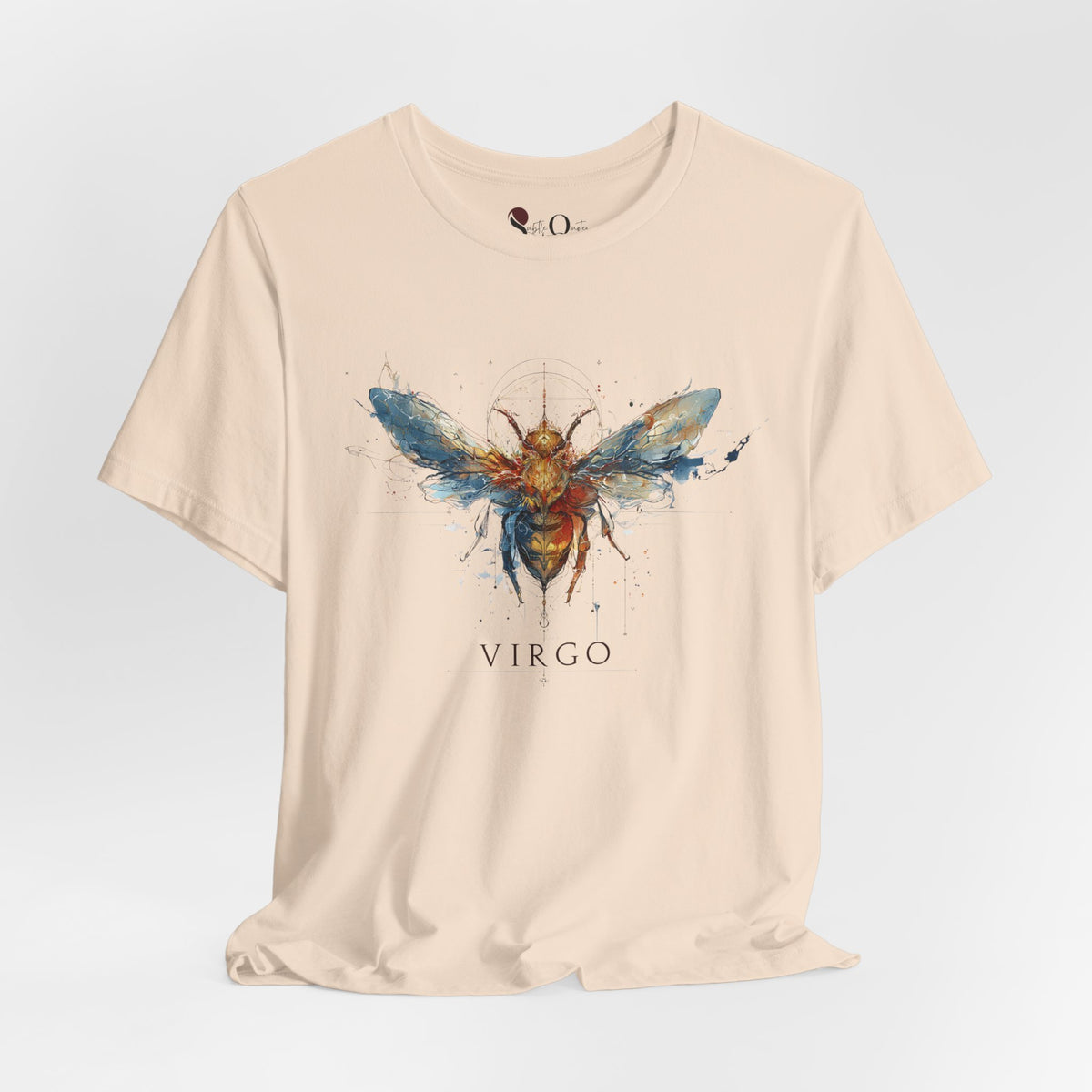Virgo Honeybee Zodiac T-Shirt Soft Cream T-Shirt