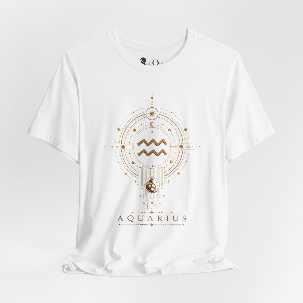 Aquarius Medallion Zodiac T-shirt