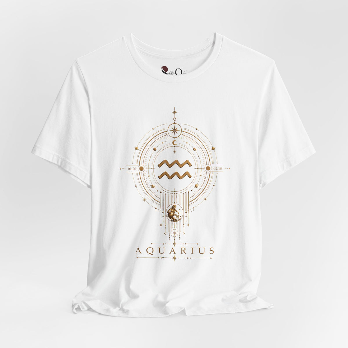 Aquarius Medallion Zodiac T-shirt