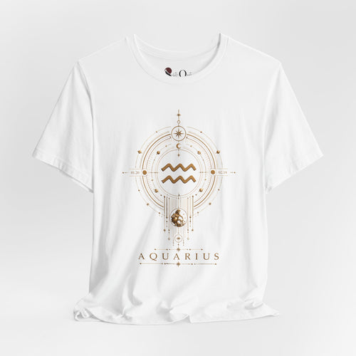 Aquarius Medallion Zodiac T-shirt