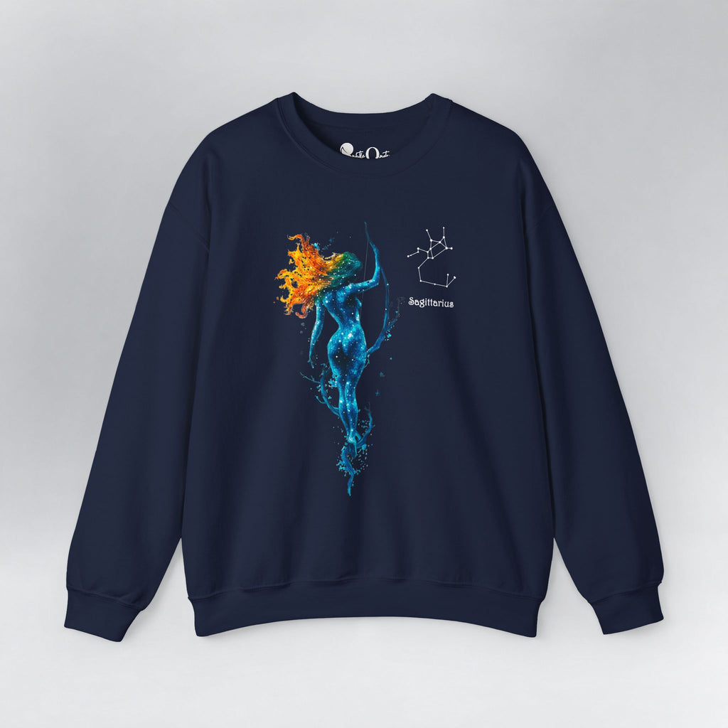 Sagittarius Zodiac Sweatshirt Navy Sweatshirt