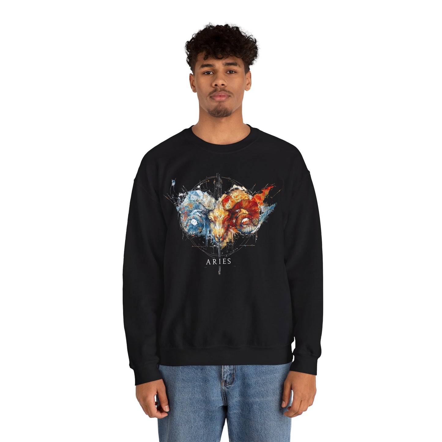 Aries Ram Heavy Blend™ Crewneck Sweatshirt | Zodiac Line