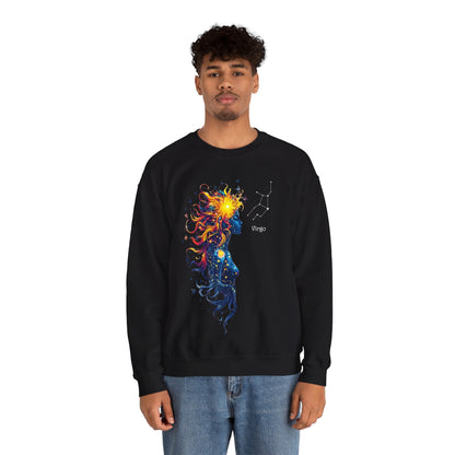 Virgo Goddess Astraea Heavy Blend™ Crewneck Sweatshirt | Zodiac Line