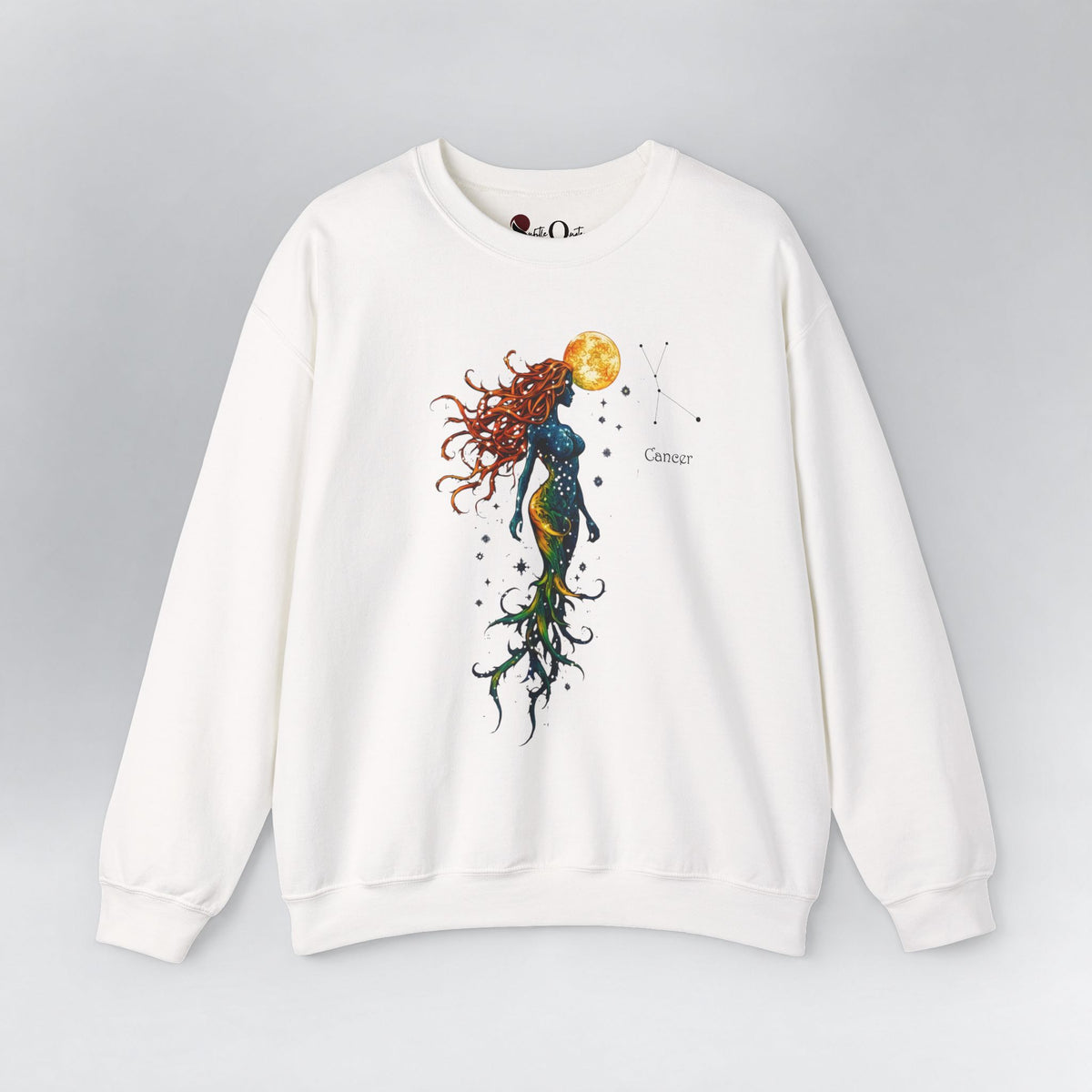 Cancer Zodiac Sweatshirt White Sweatshirt