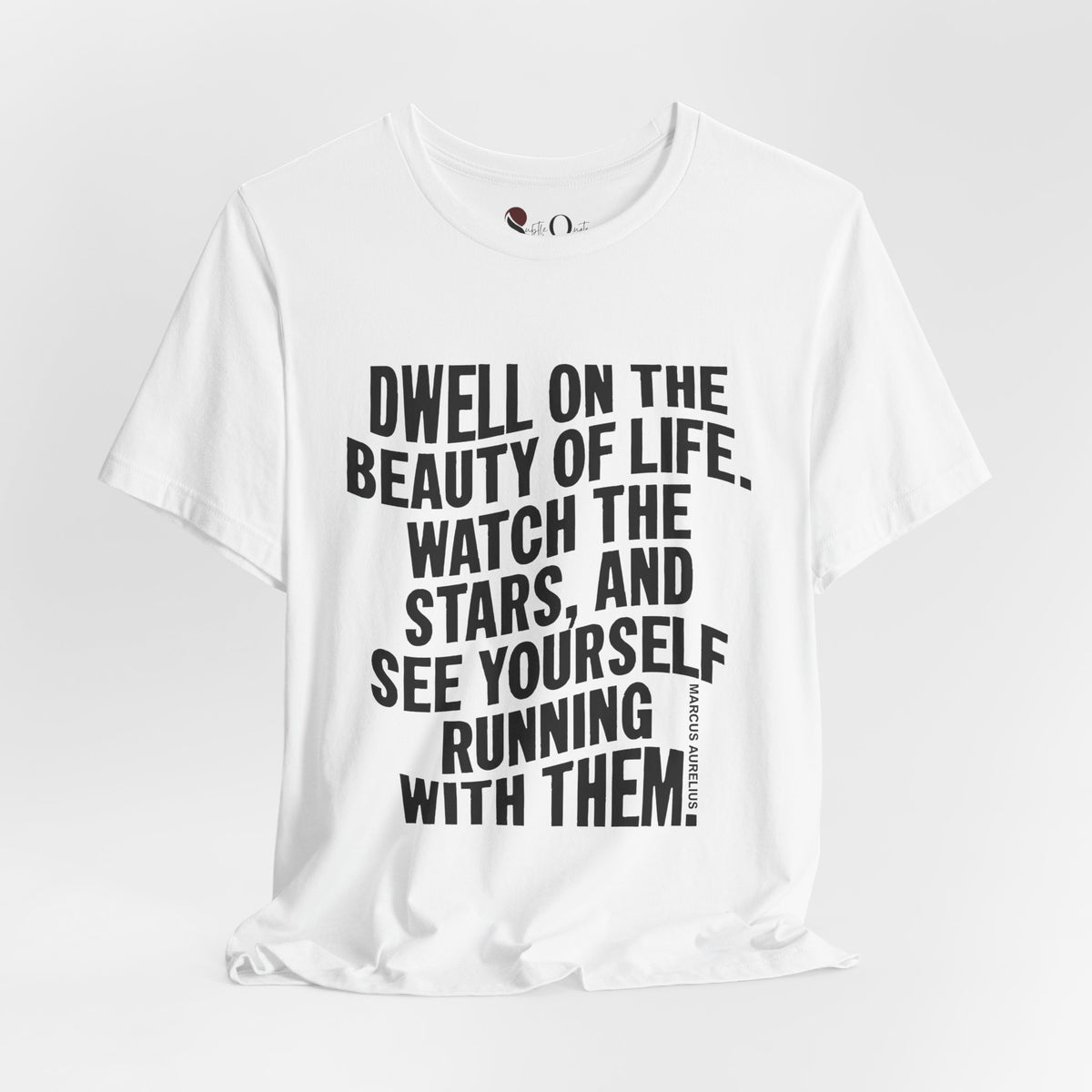 Dwell on Beauty | Marcus Aurelius White T-Shirt