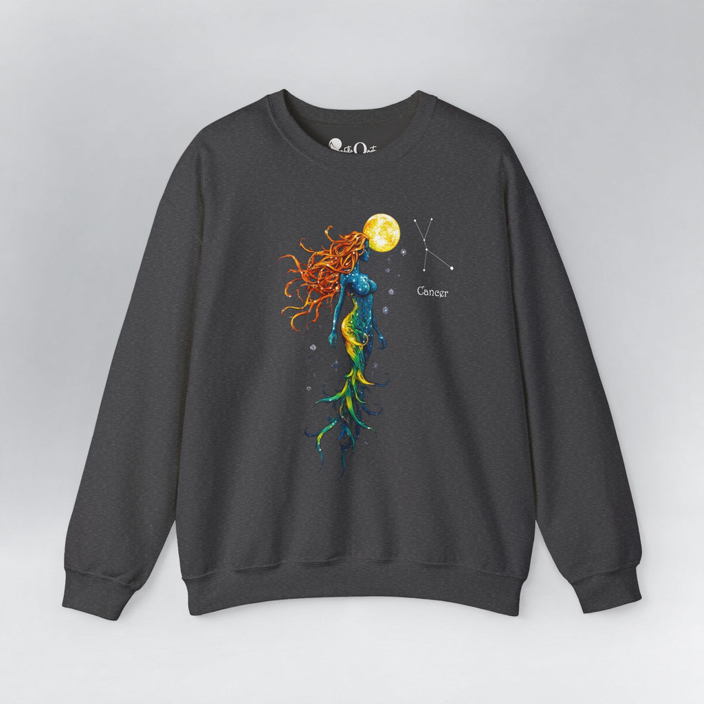 Cancer Zodiac Sweatshirt Dark Heather Sweatshirt