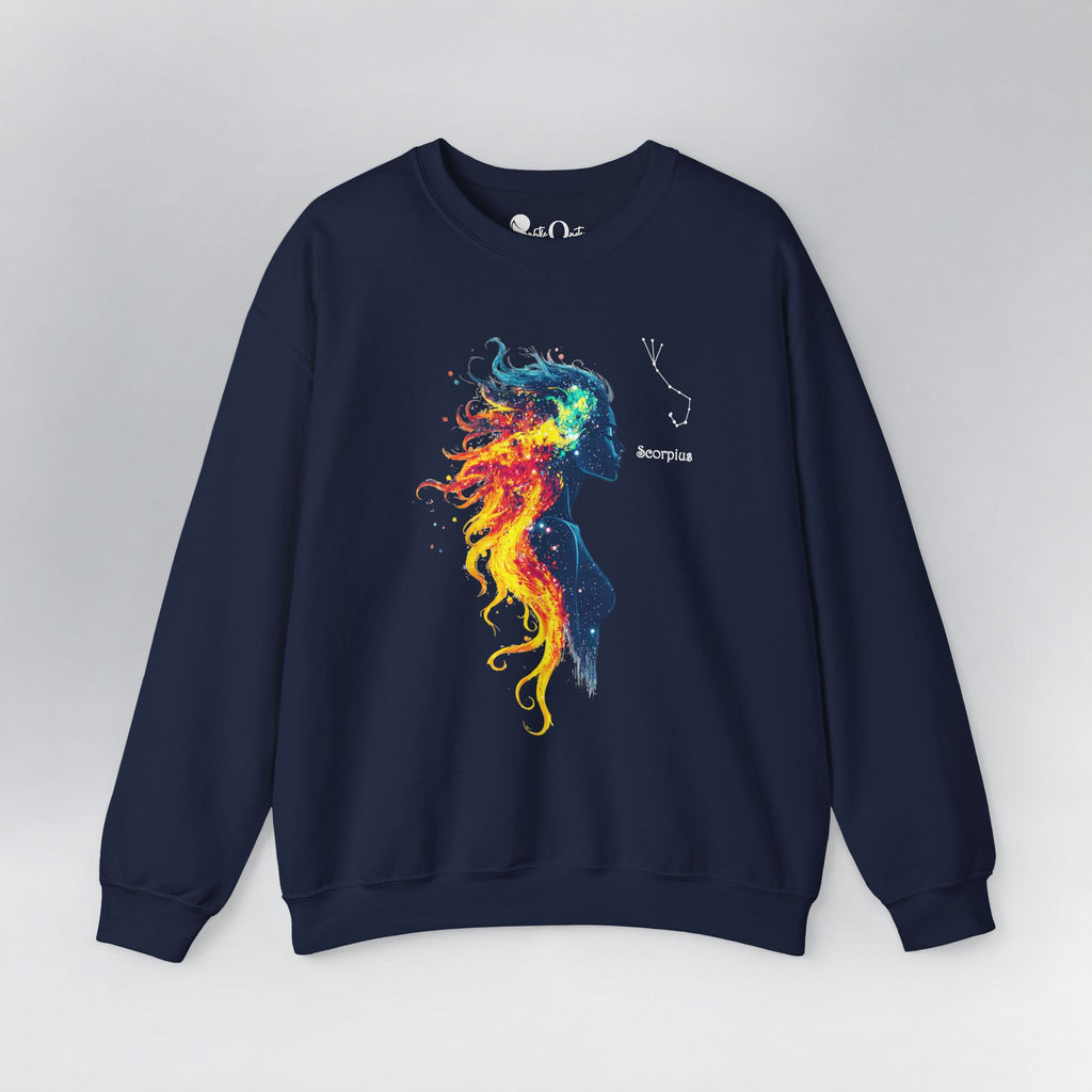 Scorpio Zodiac Sweatshirt Navy Sweatshirt