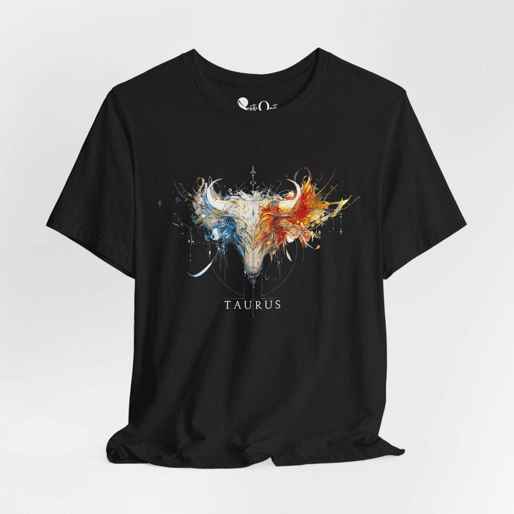 Taurus Bull Zodiac T-Shirt Black T-Shirt