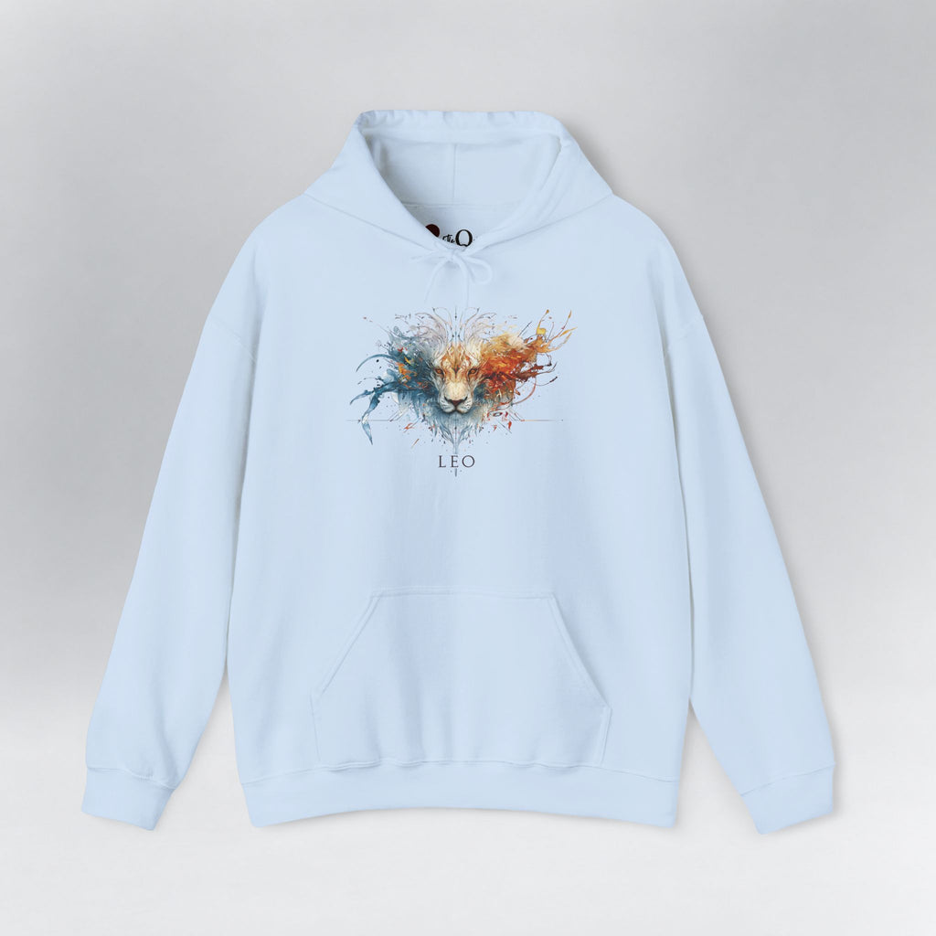 Leo Lion Zodiac Hoodie Light Blue Hoodie