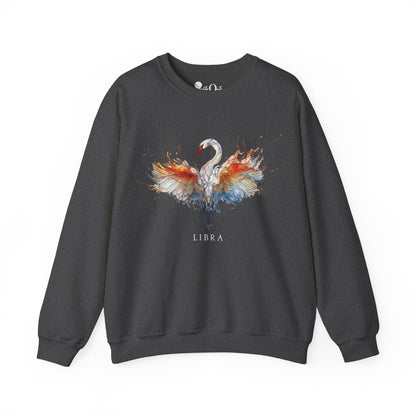 Libra Swan Heavy Blend™ Crewneck Sweatshirt | Zodiac Line