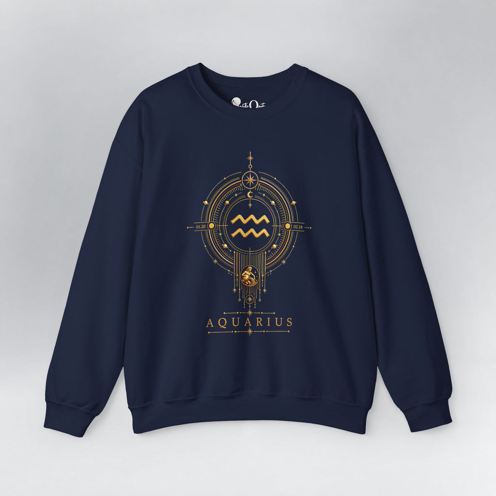 Aquarius Medallion Zodiac Sweatshirt