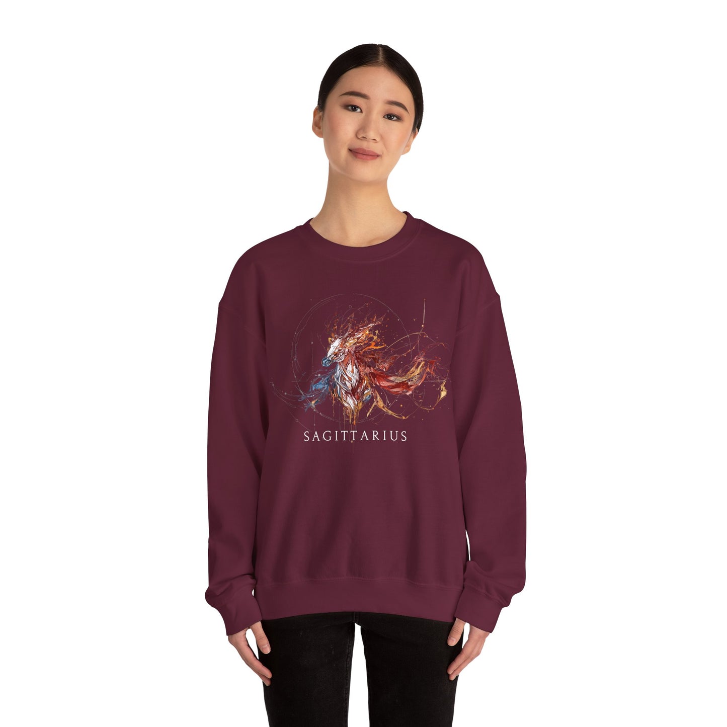 Sagittarius Horse Heavy Blend™ Crewneck Sweatshirt | Zodiac Line
