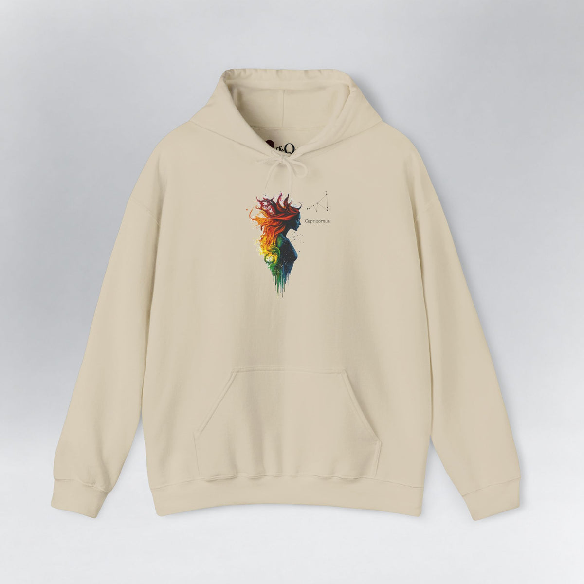 Capricorn Goddess Hestia Zodiac Hoodie Sand Hoodie
