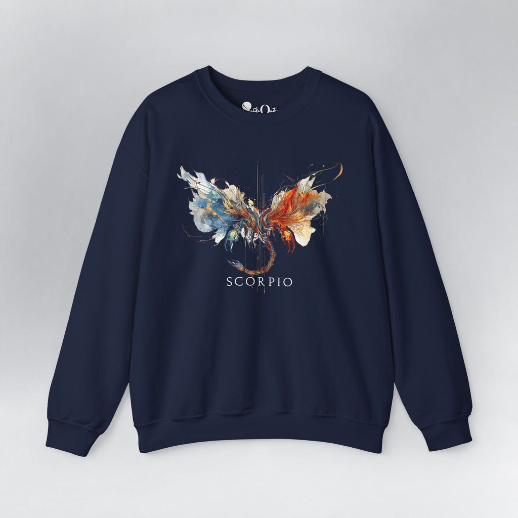 Scorpio Scorpion Zodiac Sweatshirt Navy Sweatshirt