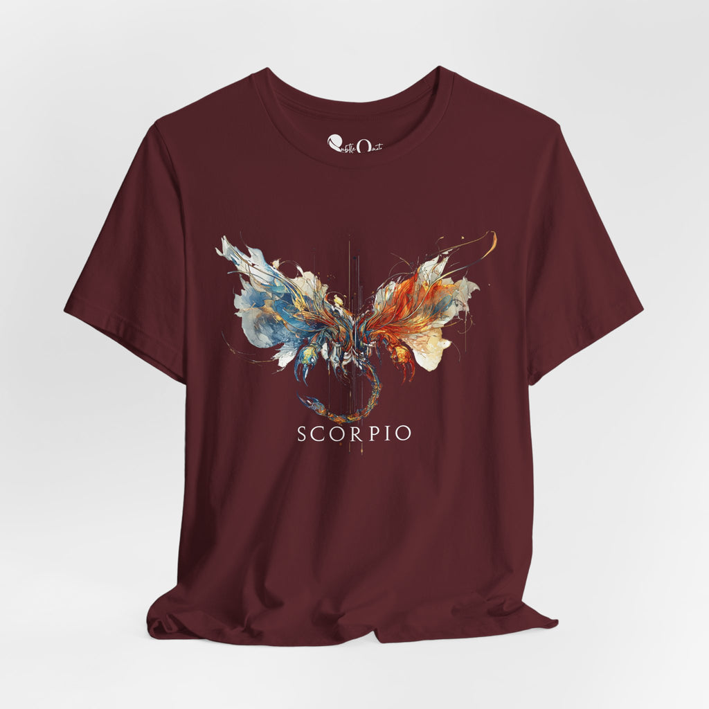 Scorpio Scorpion Zodiac T-Shirt Maroon T-Shirt