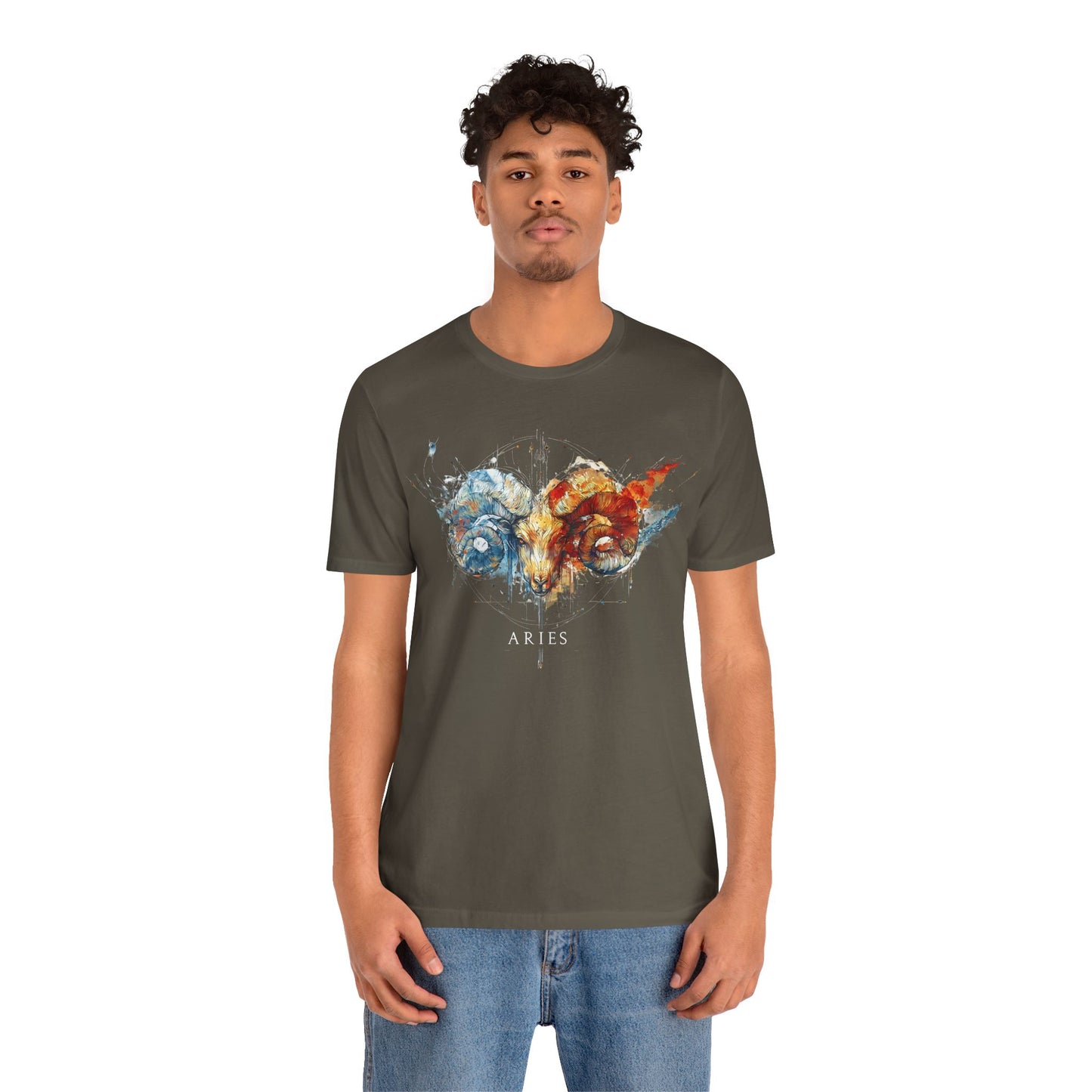 Aries Ram Dark | Zodiac Line