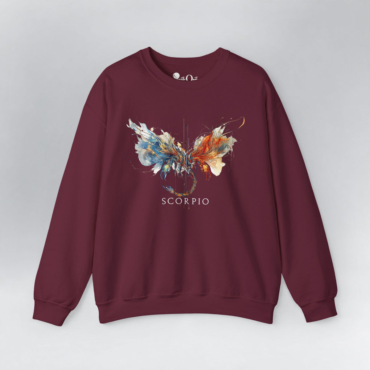 Scorpio Scorpion Zodiac Sweatshirt Maroon Sweatshirt
