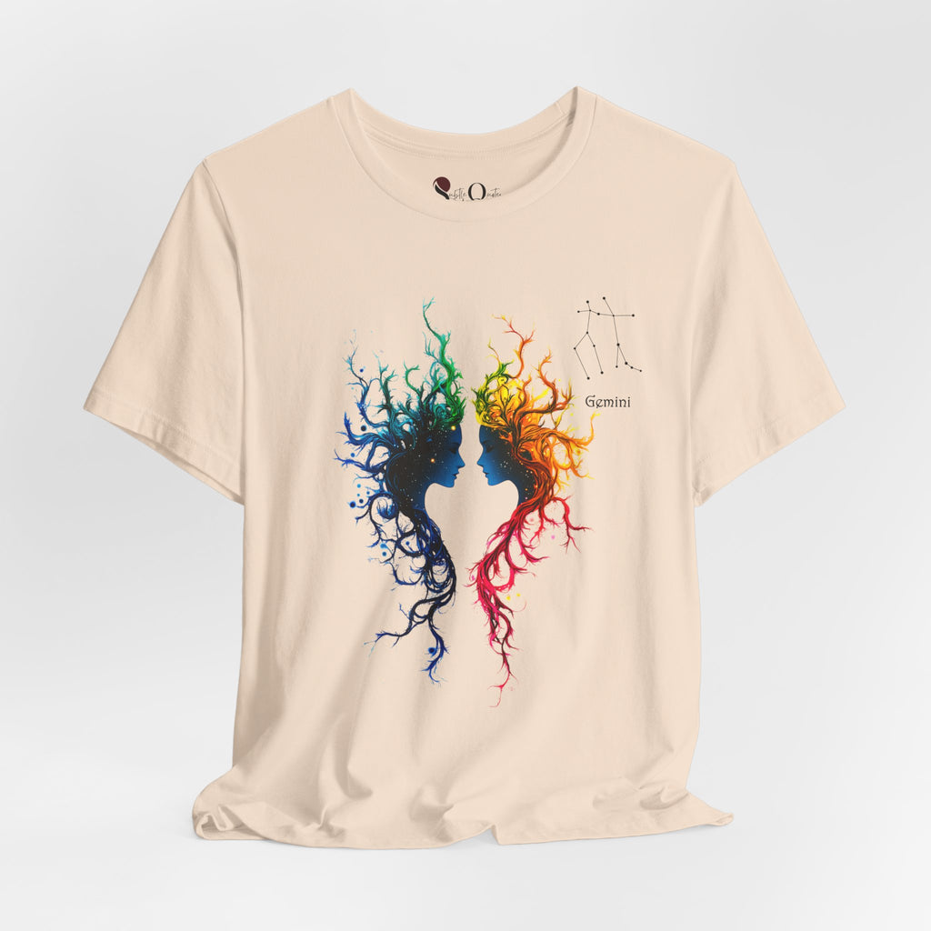 Gemini Zodiac T-Shirt Soft Cream T-Shirt