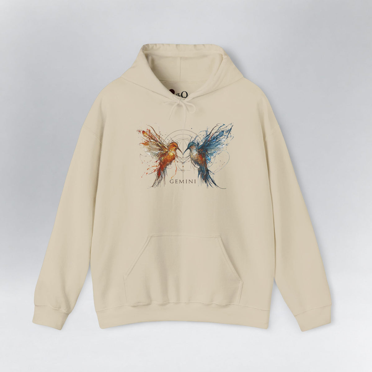 Gemini Hummingbird Zodiac Hoodie Sand Hoodie