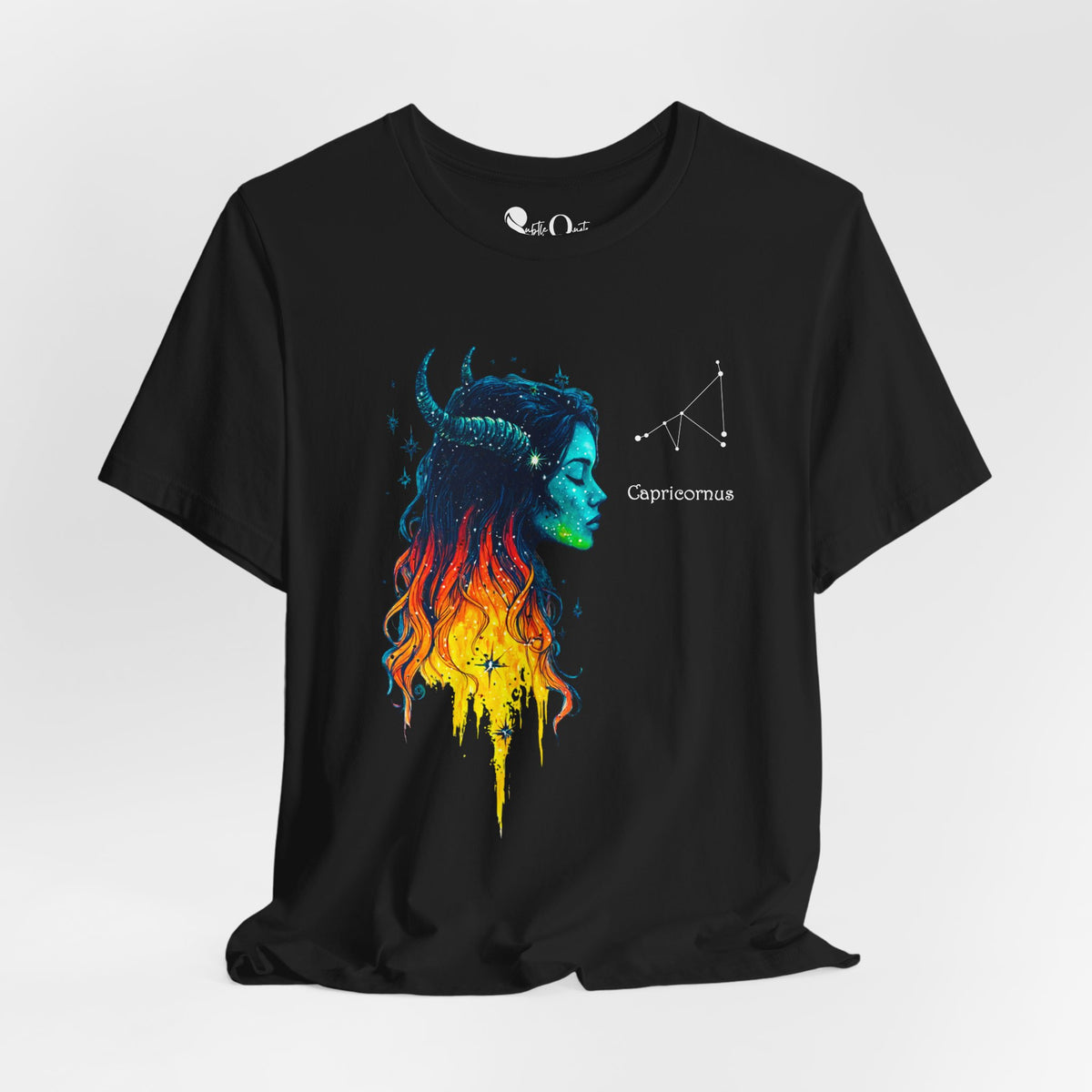 Capricorn Zodiac T-Shirt Black T-Shirt
