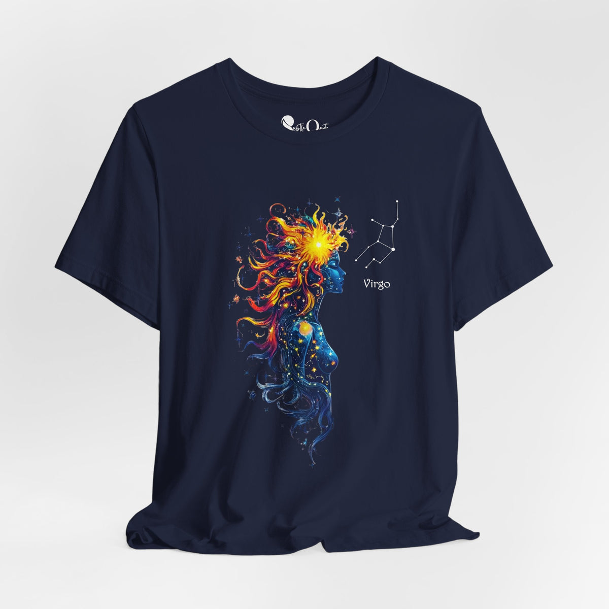 Virgo Goddess Astraea Zodiac T-Shirt Navy T-Shirt