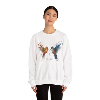 Gemini Hummingbird  Heavy Blend™ Crewneck Sweatshirt | Zodiac Line