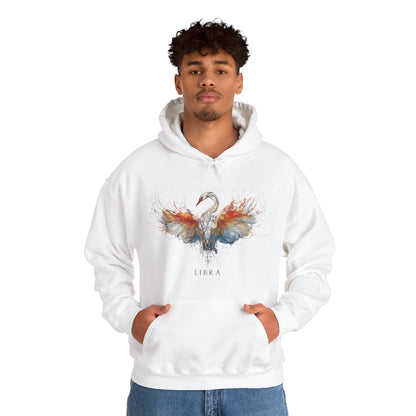 Libra Swan Heavy Blend™ Hoodie  | Zodiac Line
