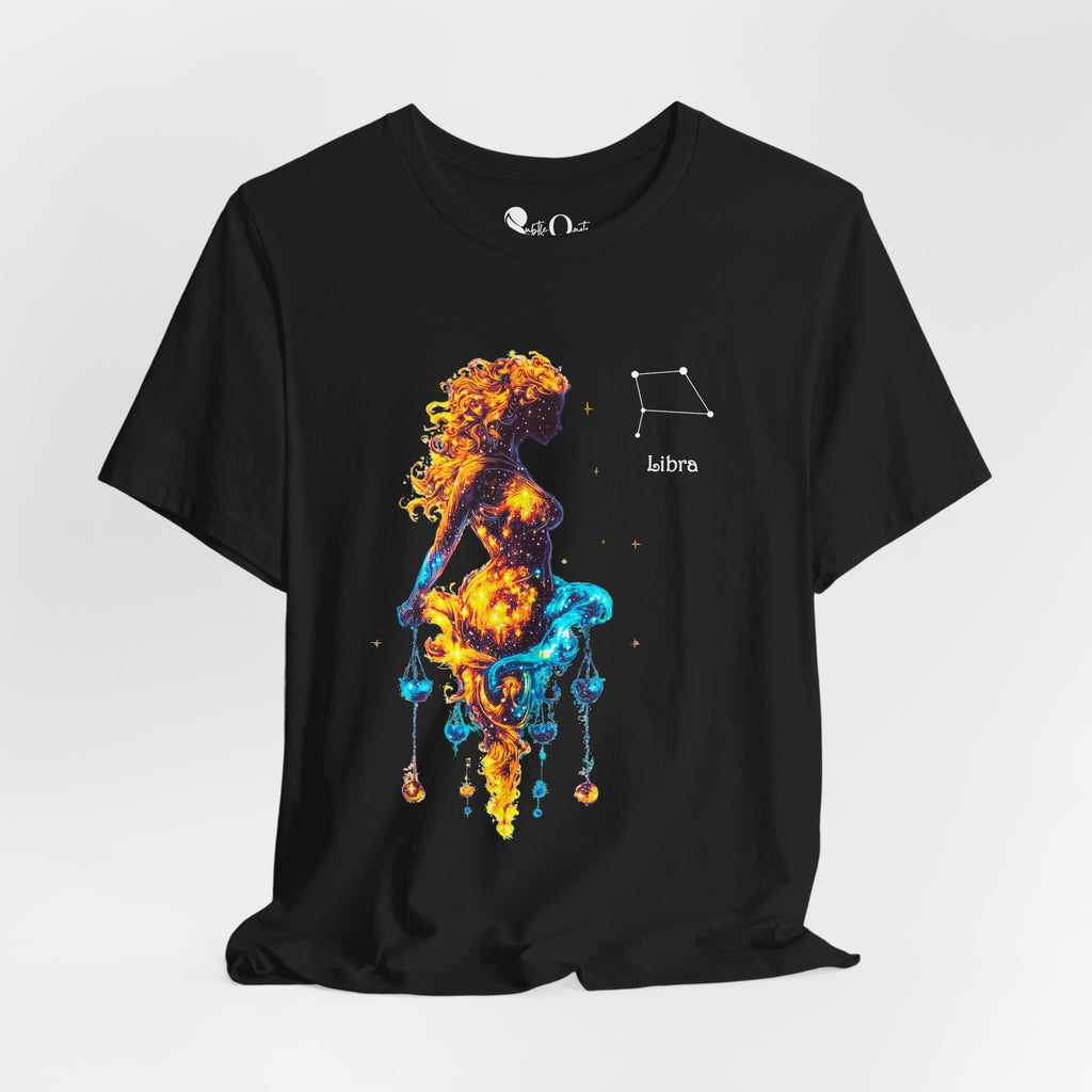 Libra Zodiac T-Shirt Black T-Shirt
